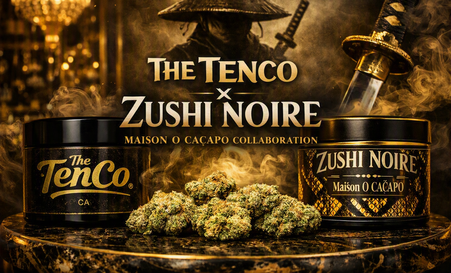 The TenCo × Zushi Noire Collaboration | Maison O Caçapo Premium THCa Drop at Imperial Club Los Angeles