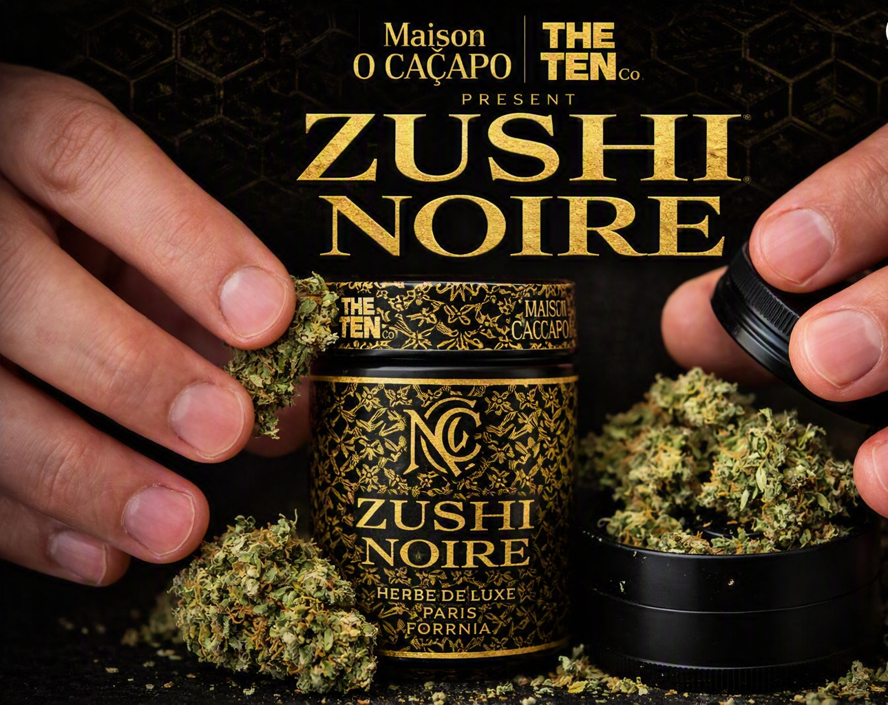 Zushi Noire (Black Zushi) Review | Maison O Caçapo × The Tenco Paris‑Fornia Herbe de Luxe 2026 Exotic Strain