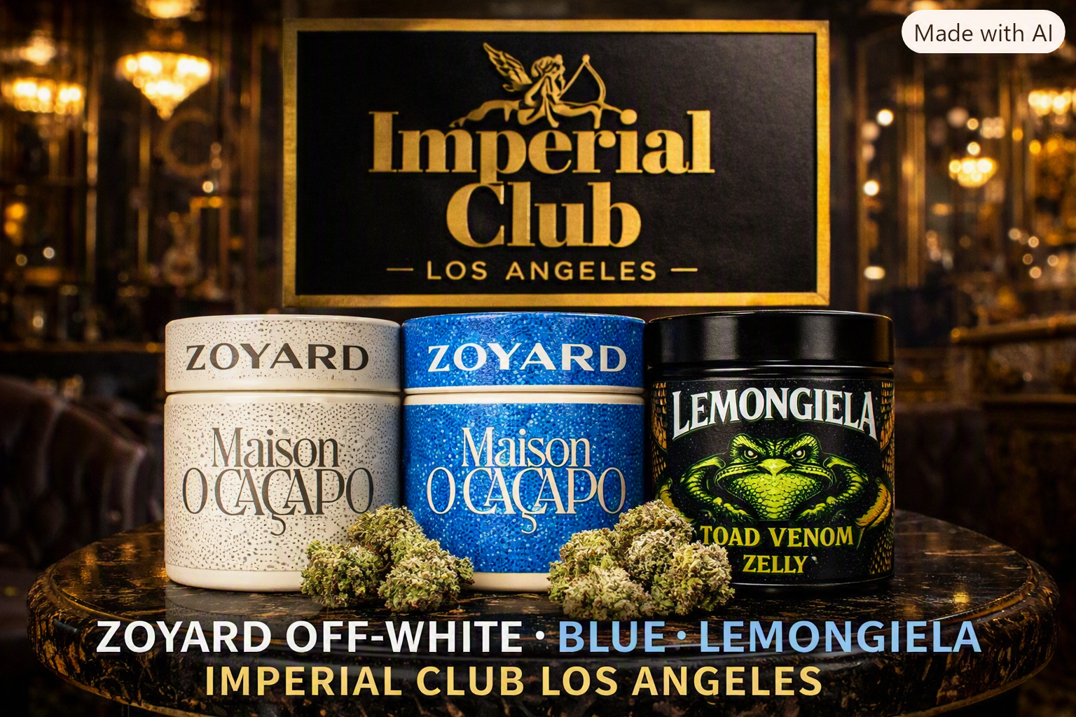 Zoyard Off‑White × Blue × Lemongiela Toad Venom (Zelly) Premium THCa Drop | Maison O Caçapo × Imperial Club Los Angeles